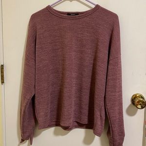 Pink/Purple Sweater with Knot Sleeves